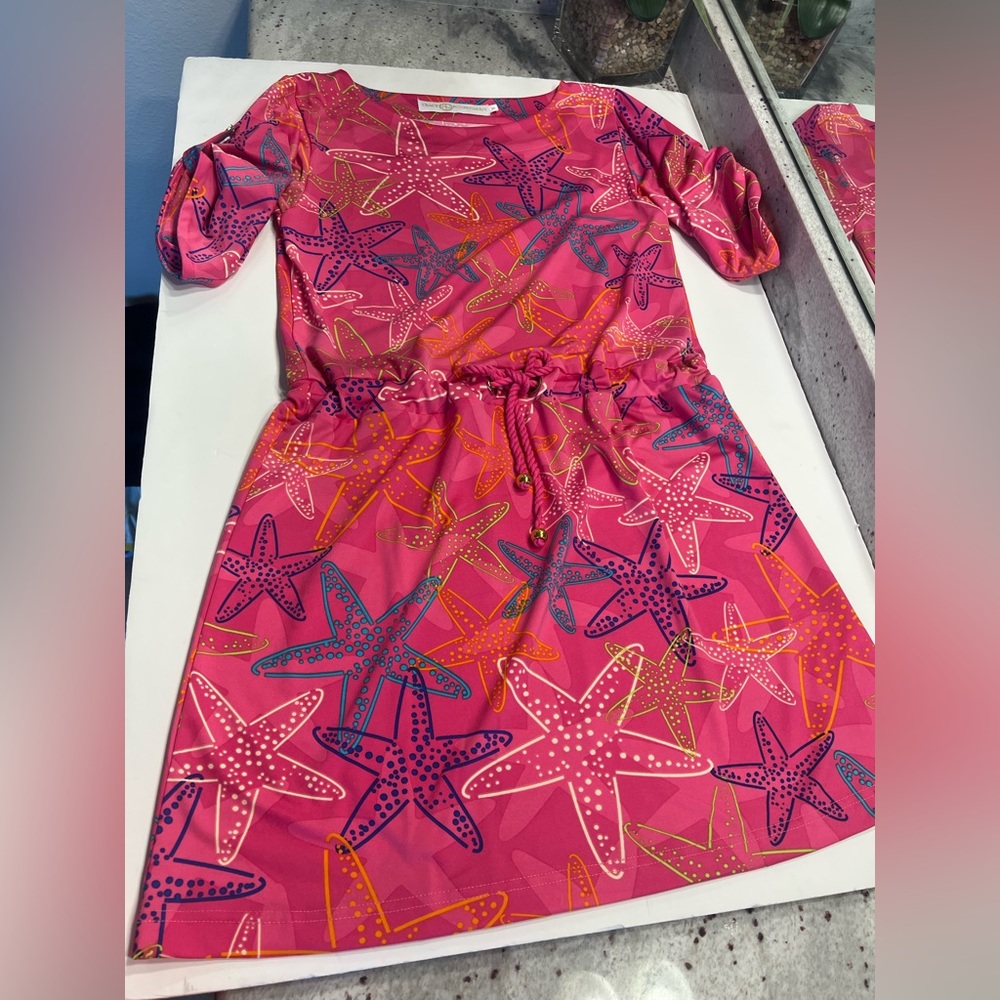 TRACE NEGSHIAN Hot pink Starfish Dress. Size XS